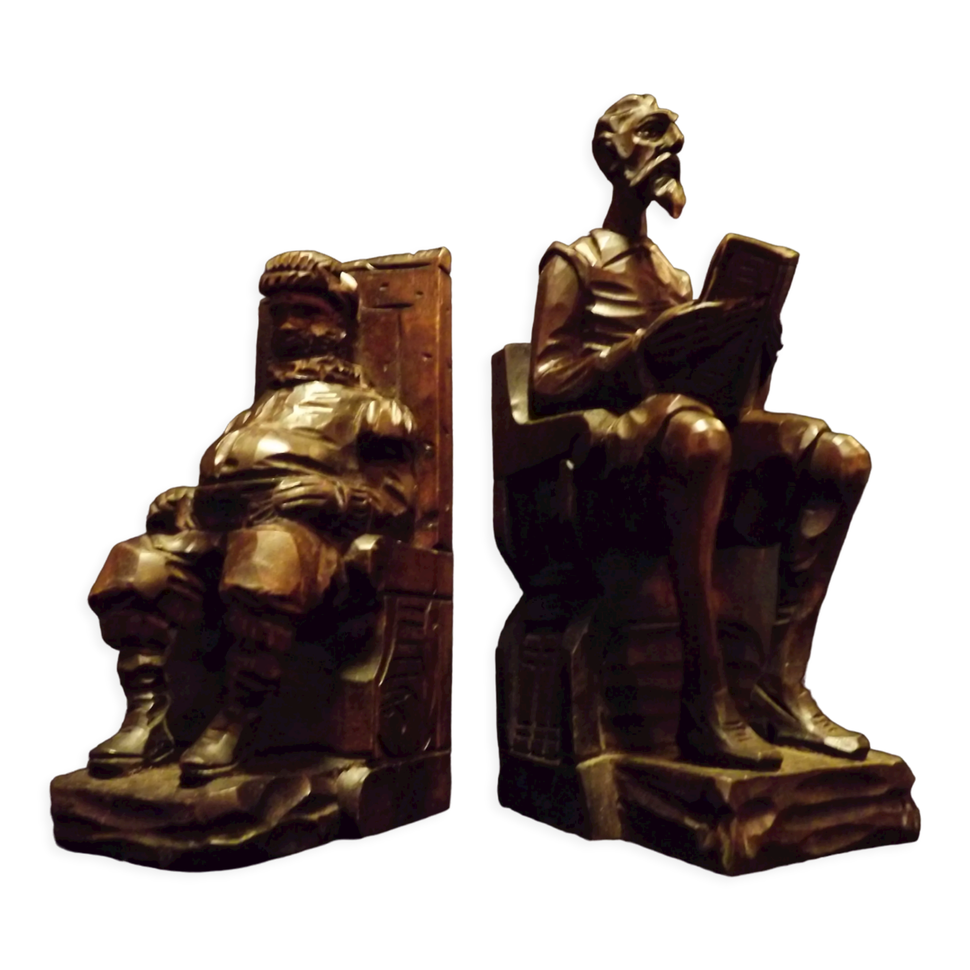 Bookends Don Quixote Sancho Panza