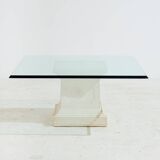 MK10238 Glass and concrete coffee table