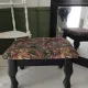 Small vintage tapestry footstool.