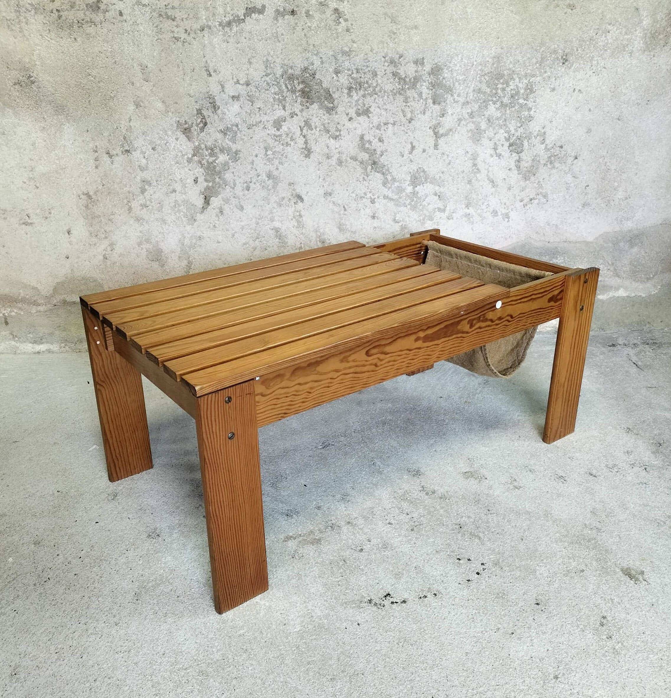 Vintage wooden coffee table