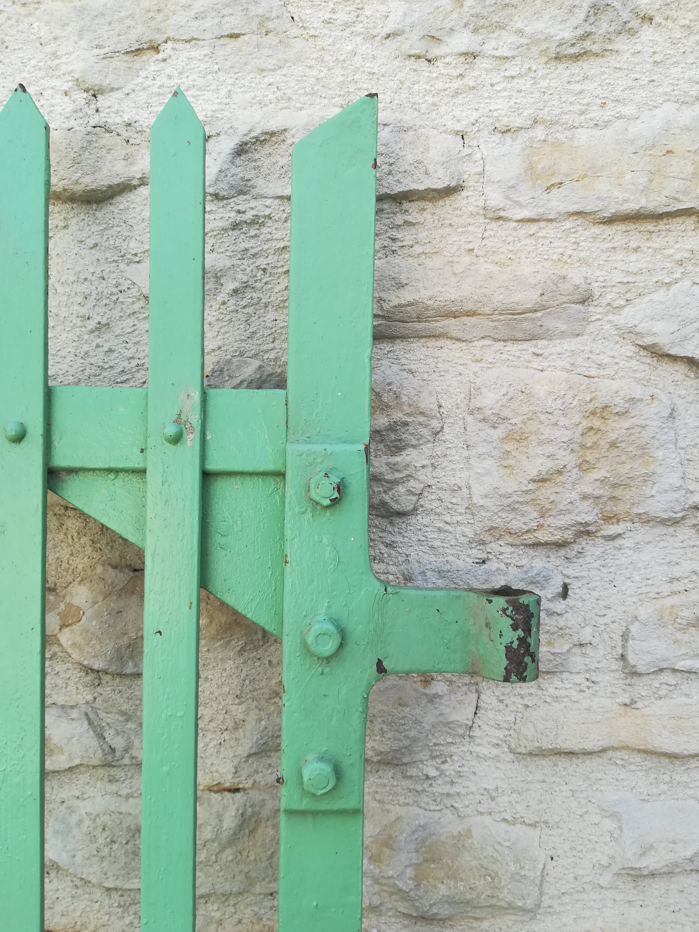 Plain riveted iron gate