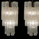 Set of 2 Murano Glass Tube Chandeliers 1970’s