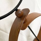 Danish teak candle holder