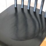 Black wooden bistro chairs