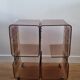 Vintage smoked plexiglass furniture