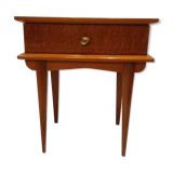 Table de chevet vintage pieds compas