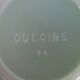 10 almond green opaline cups and saucers from the 50s