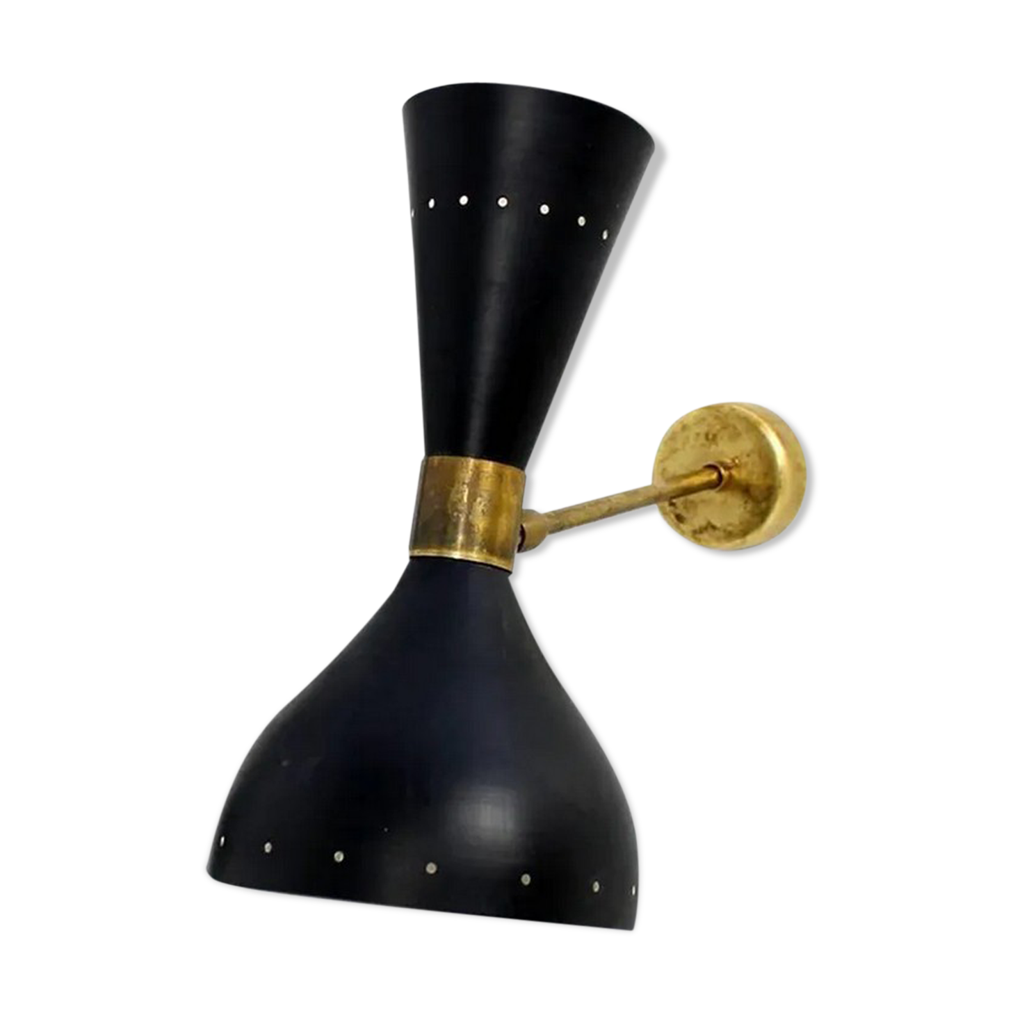 Pair wall light black diabolo