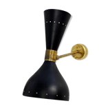 Paire d'appliques noir diabolo