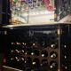 Meuble cave a vin art déco laqué noir et ivoire