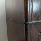 Louis Philippe period glass cabinet in flamed mahogany