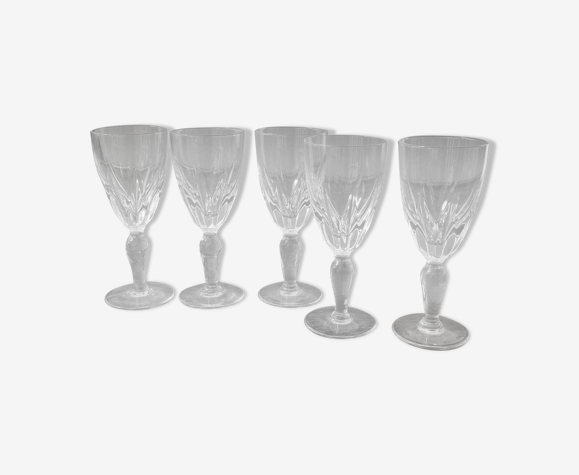Lot de verres à liqueur en cristal vintage
