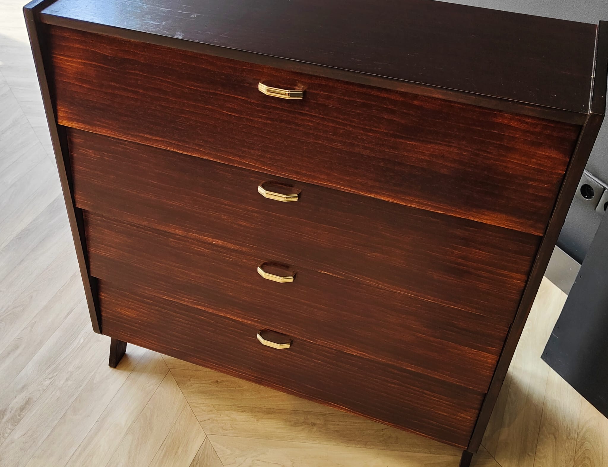 Mid century shoe cabinet