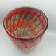 Vase in art verrerie blown glass polychrome mouth 24.5 cm