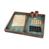 Old backgammon game
