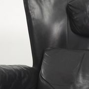DS-23 leather lounge wing chair by Franz Josef Schulte for De Sede,1980