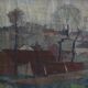 Wabi sabi landscape painting | Oil on canvas | 1920s | Belgium