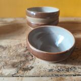 Small stoneware bowls from Digoin, rustic serving bowls