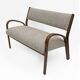 Deux fauteuils et un petit canapé en tissu italien Art déco, années 1930