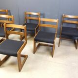 Set of 6 cantilever dining chairs by Casala, 1970s