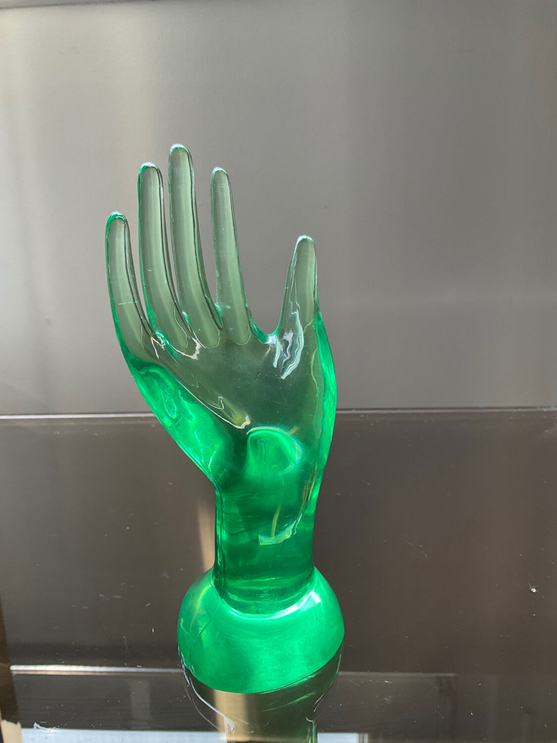 Vintage Plexiglas Ring Hand from the 70s-80s