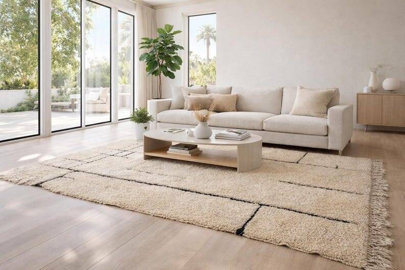Tapis berbère tissè main authentique 140/260 cm