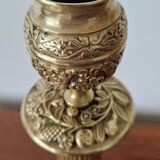 Empire gilded bronze candlestick, 19th century