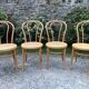 4 chaises bistrot vintage cannées