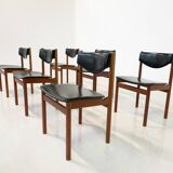 Mid-Century Modern Set of 6 Scandinavian Chairs, 1960s