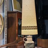 Lámpara cerámica Fat Lava con pantalla original, Scheurich Keramik, 60’s