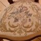 Pair of Louis XV chairs – carved wood & antique upholstery – late 19th century