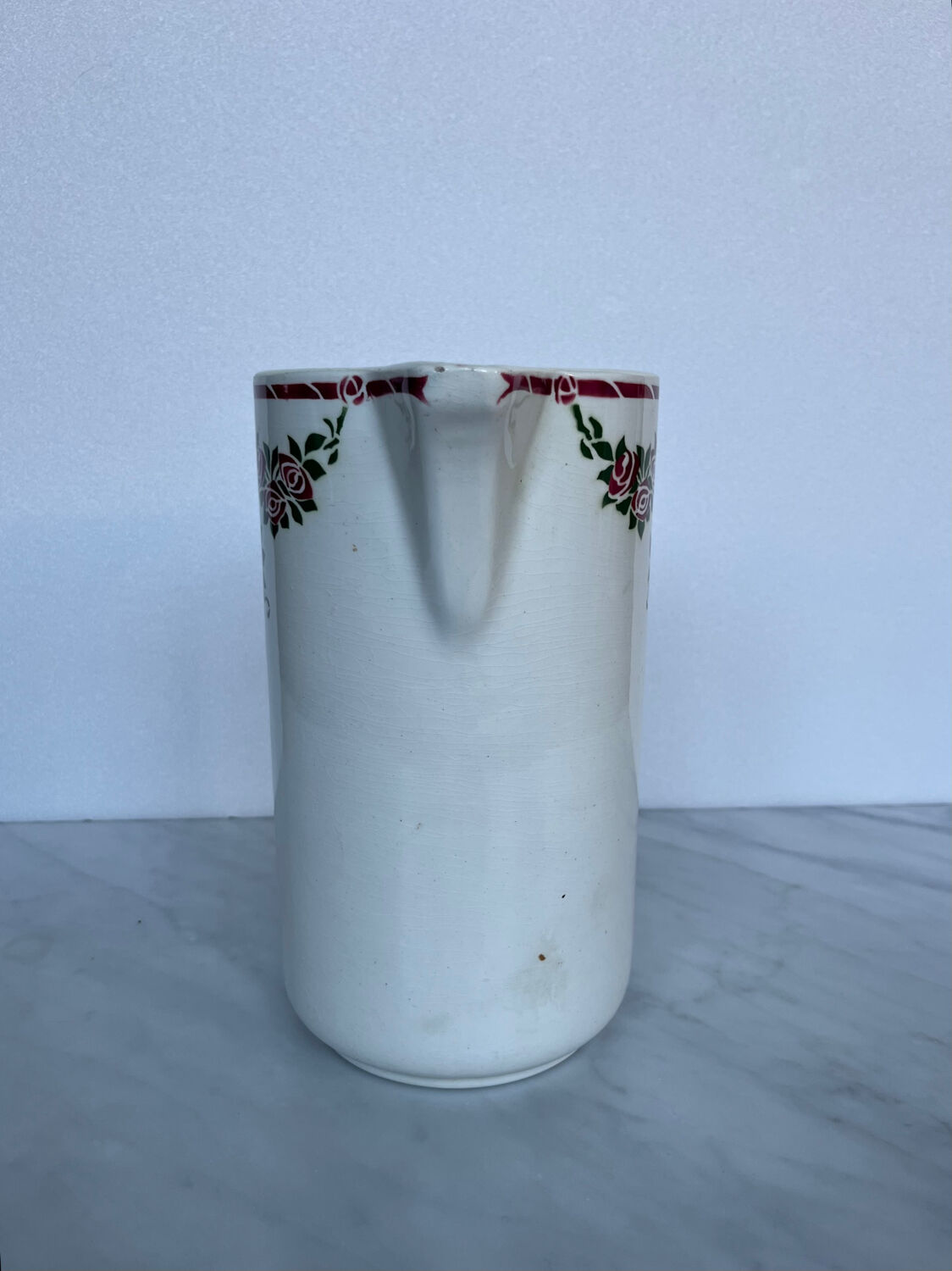 Large pitcher or antique vase Saint-Amand Balmoral model