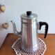 Old complete aluminum coffee maker le trèfle bakelite handle