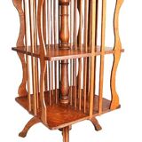 Antique Solid Wood Revolving Bookcase