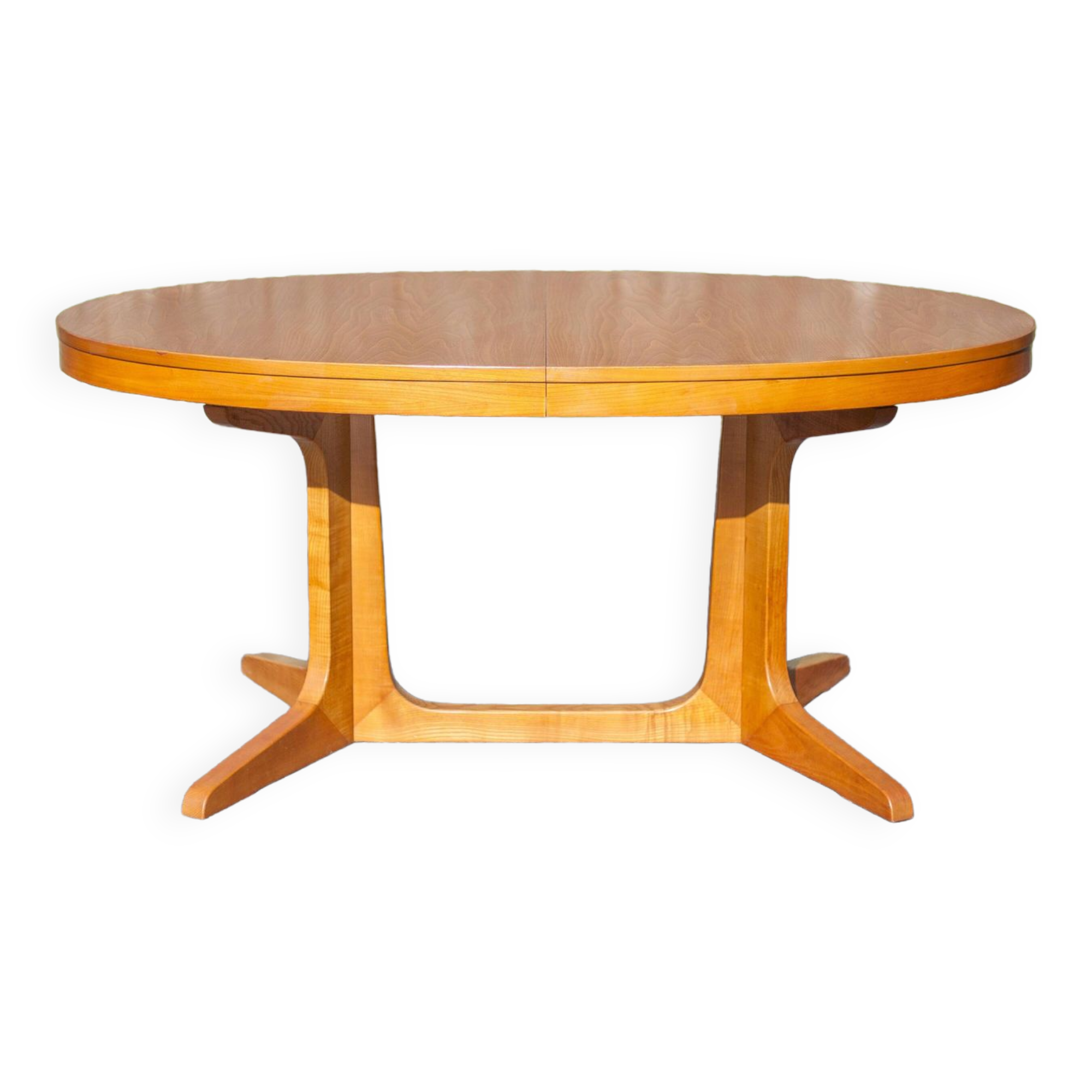 Baumann extendable table, oval table, dining table, wooden table, vintage table, 60's