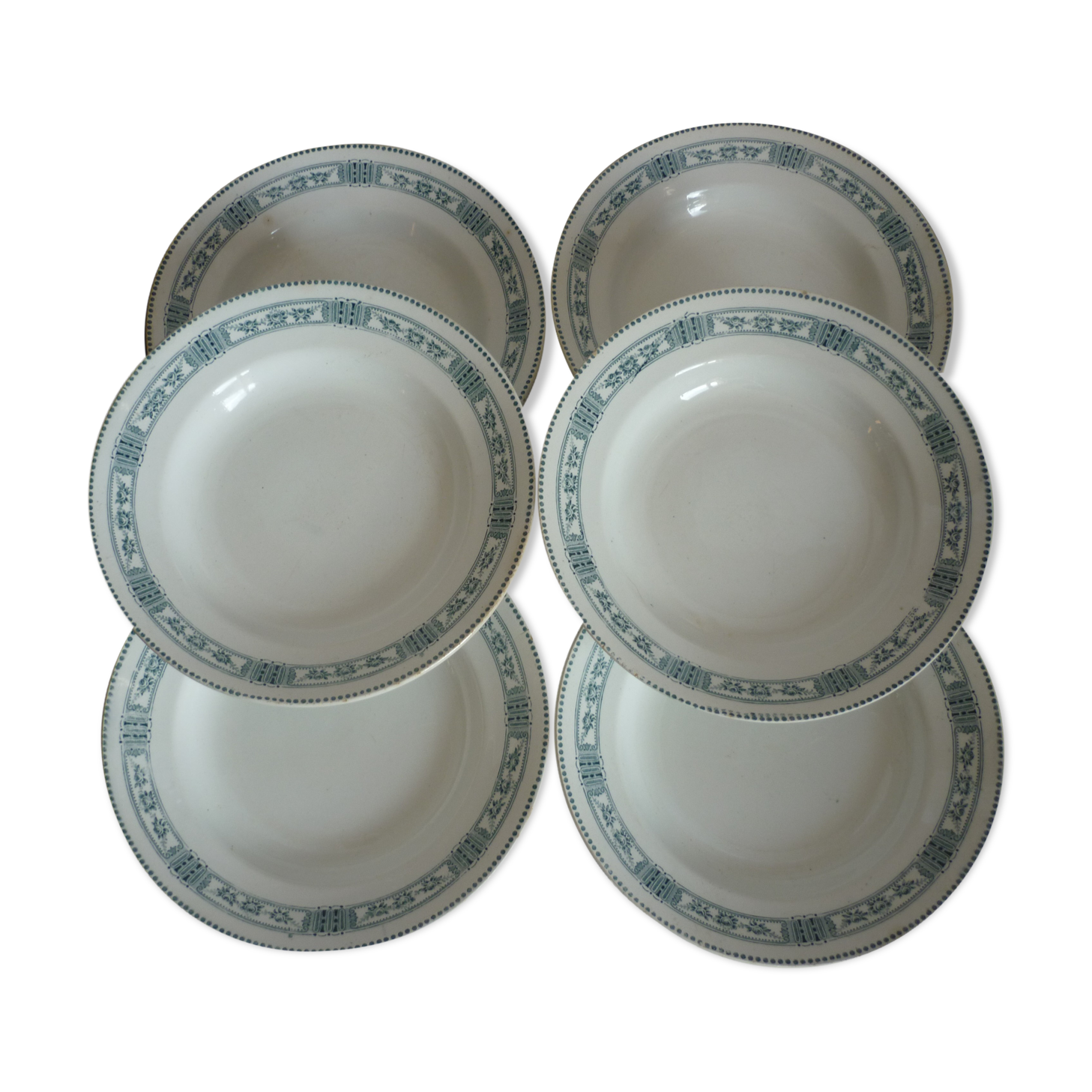 6 hollow plates Moulins des Wolves