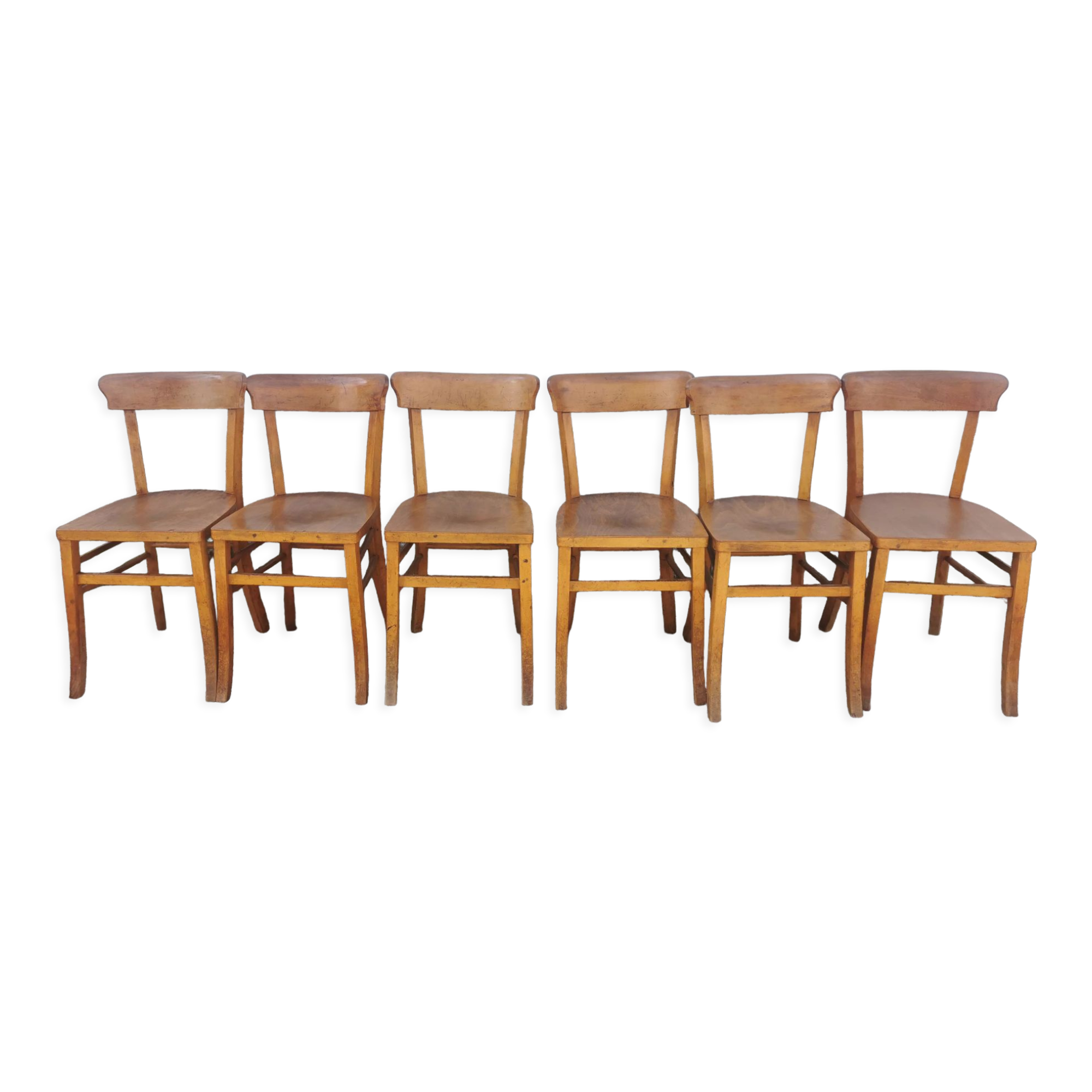 Wooden bistro chair 50s 60s