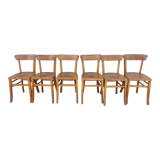 Wooden bistro chair 50s 60s