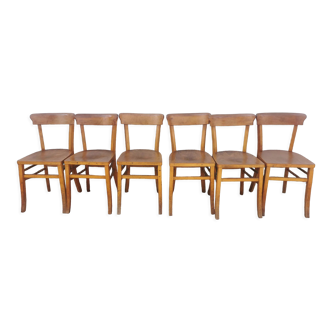 Wooden bistro chair 50s 60s