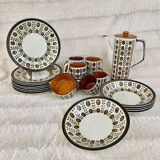 Boch service La Louvière walnut model