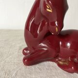 Ceramic gazelle, 1930s-40s