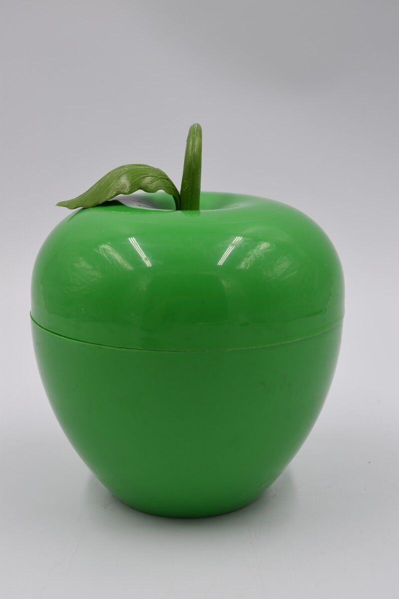 Vintage ice bucket in the shape of a green apple