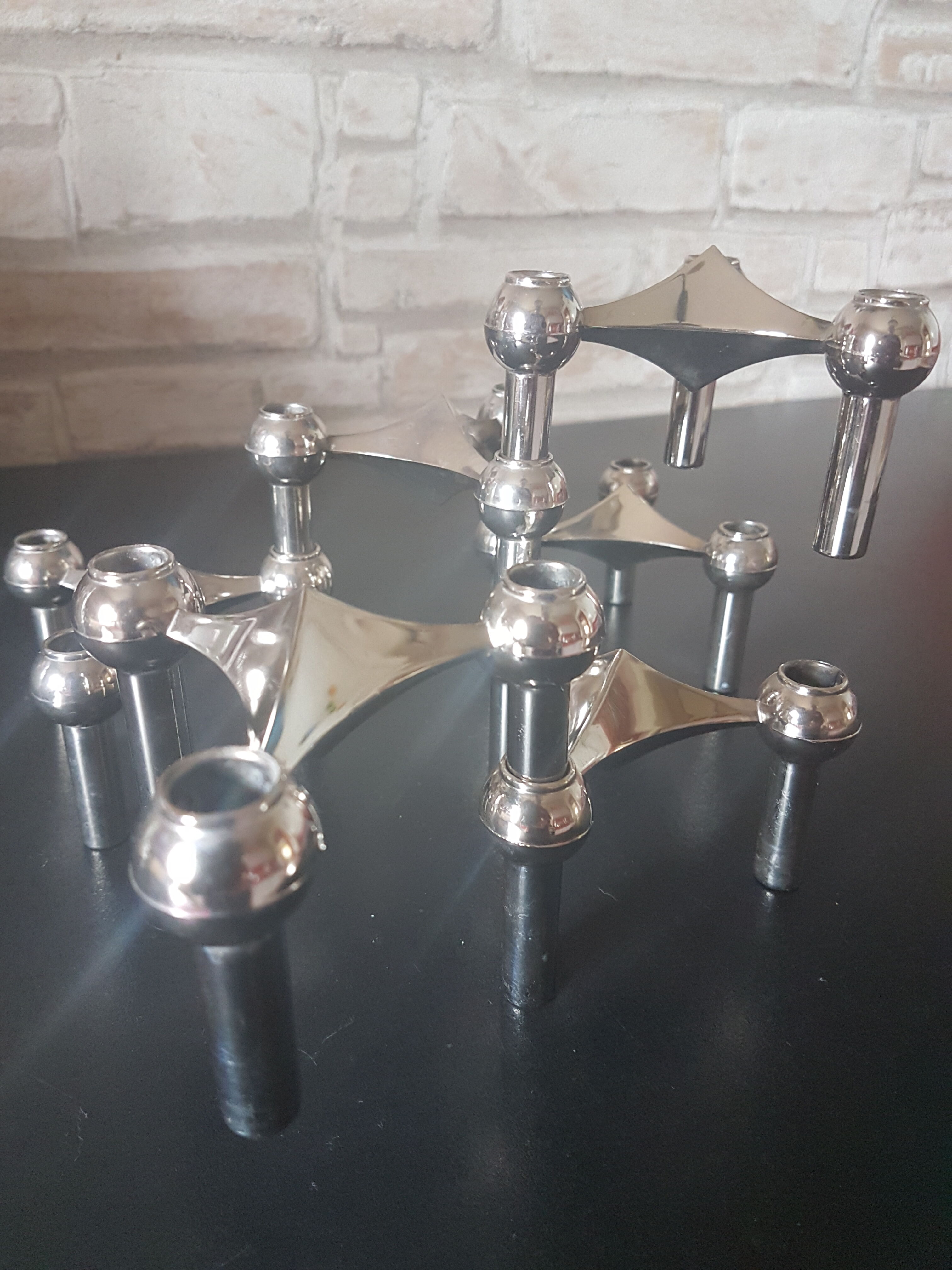 6 candlesticks Nagel design Stoffi
