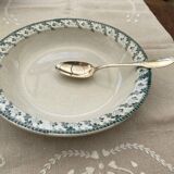 hollow dish in opaque Gien porcelain (iron earth) model Montigny