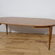 Mid-century round teak extendable dining table from Skovmand & Andersen, Denmark, 1960s