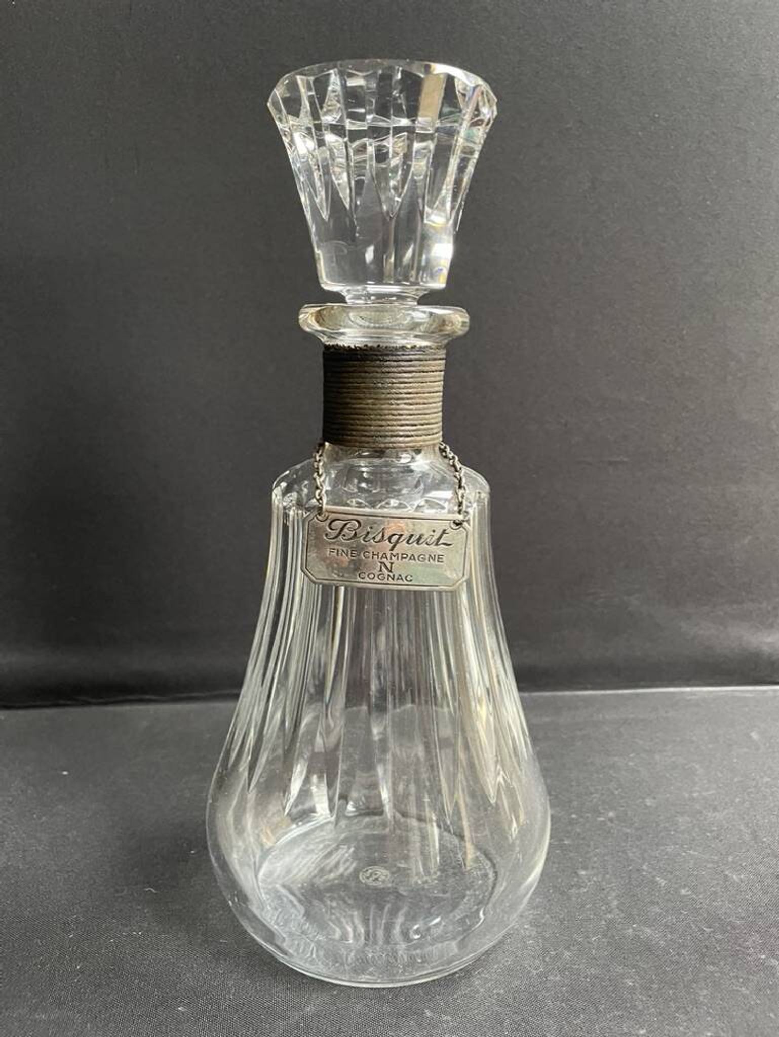 Carafe estampillée Baccarat - Biscuit Fine Champagne Cognac Napoléon