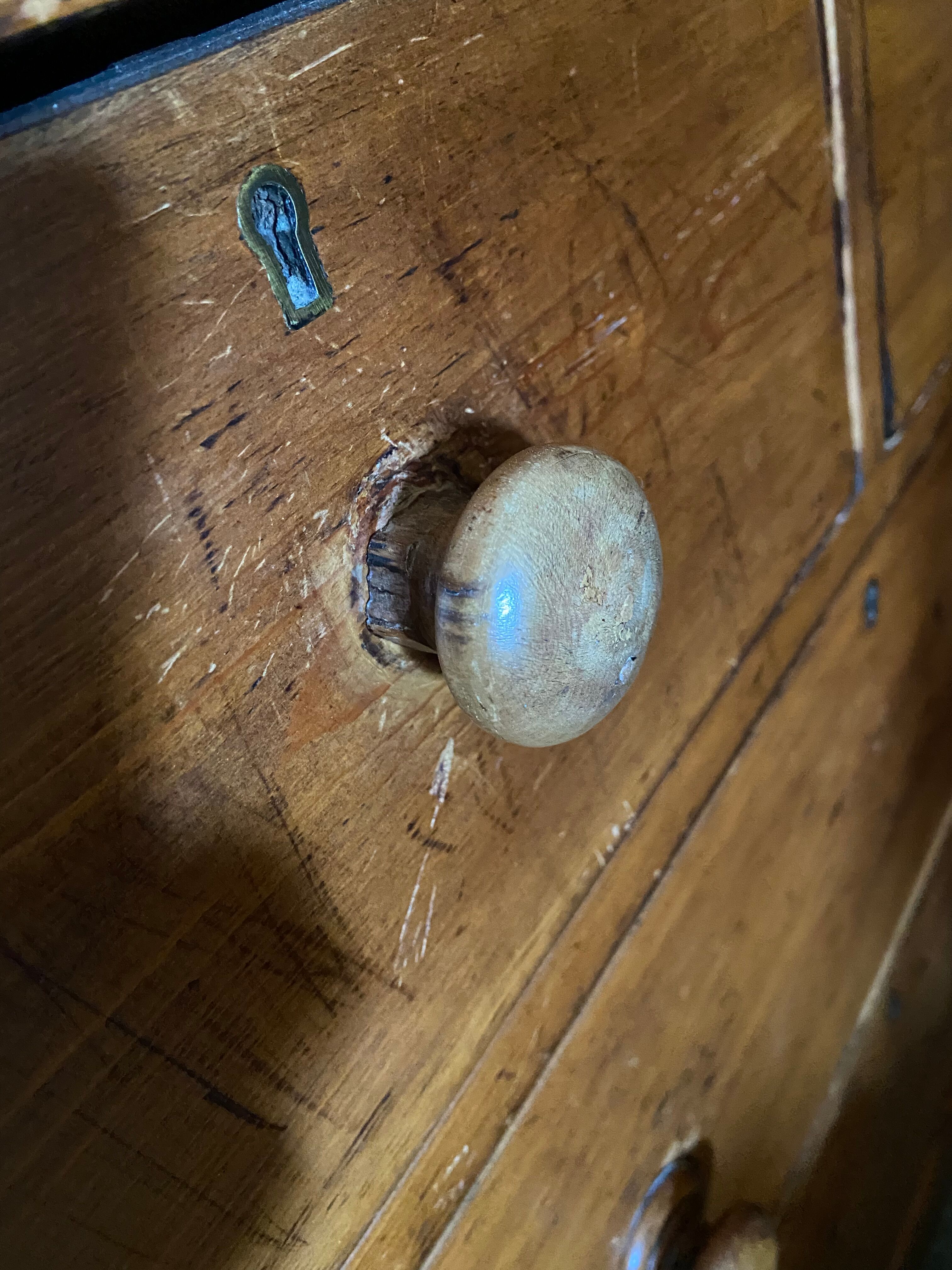 English pine chest of drawers early twentieth century