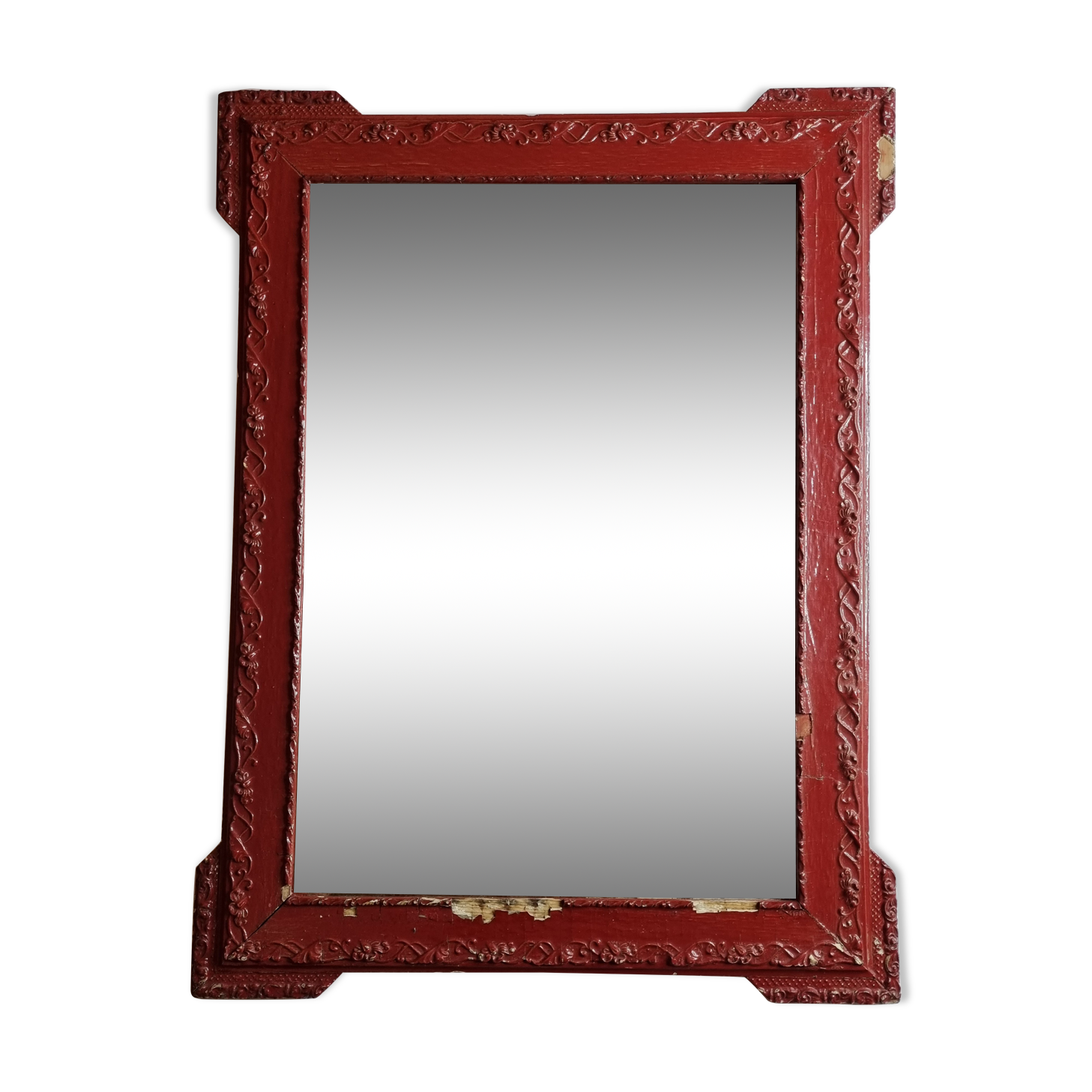 Louis XVI style mirror, repainted, vintage, 75 cm