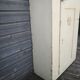 Vintage wooden pantry, old kitchen furniture
