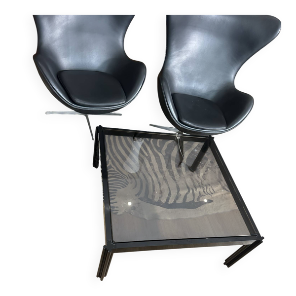 Grande table basse George Ciancimino (Mobilier International 1970)
